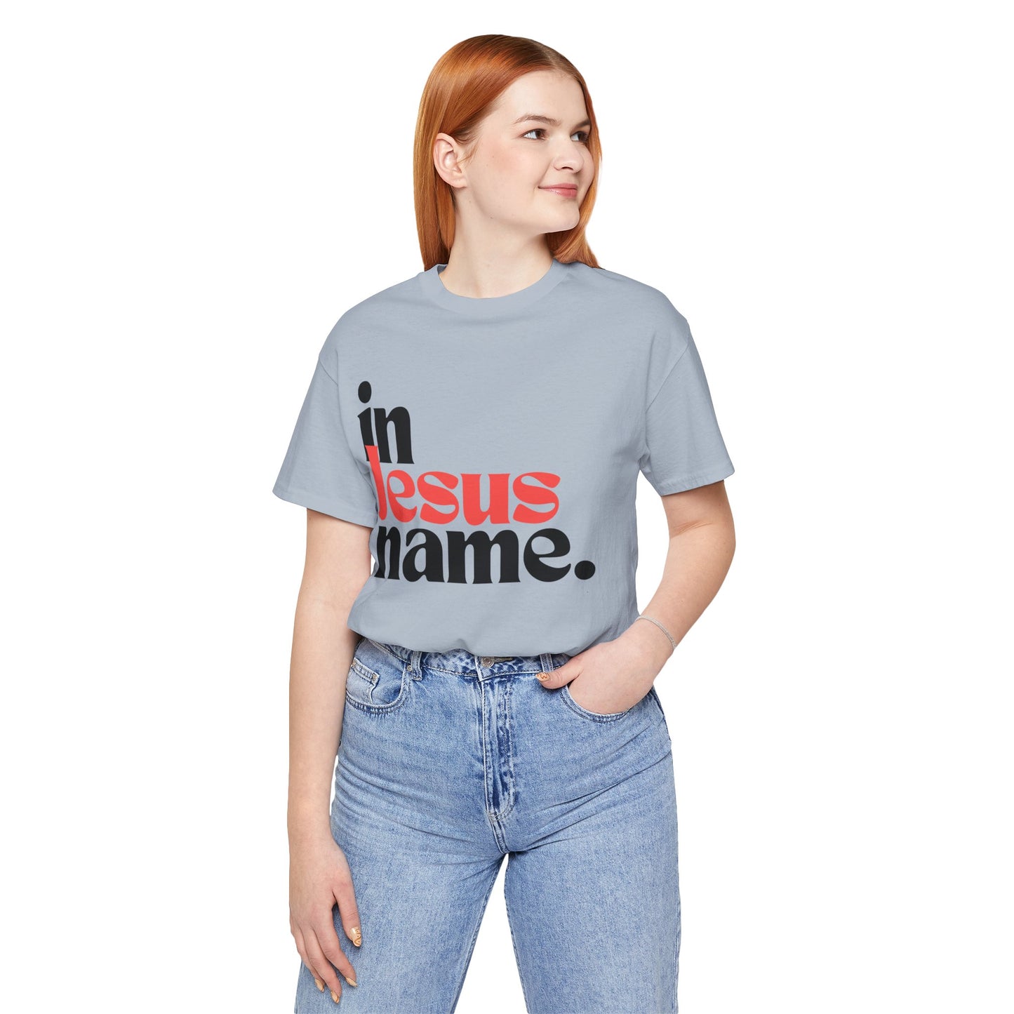 In Jesus Name Unisex Jersey Short Sleeve