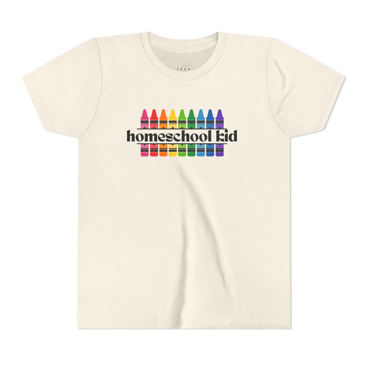 Homeschool Kid Crayon T-Shirt