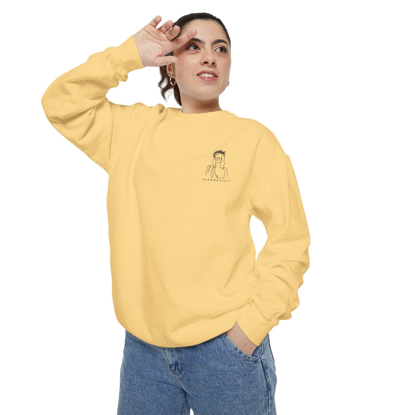 My God did not fail embroidered Sweatshirt// unisex