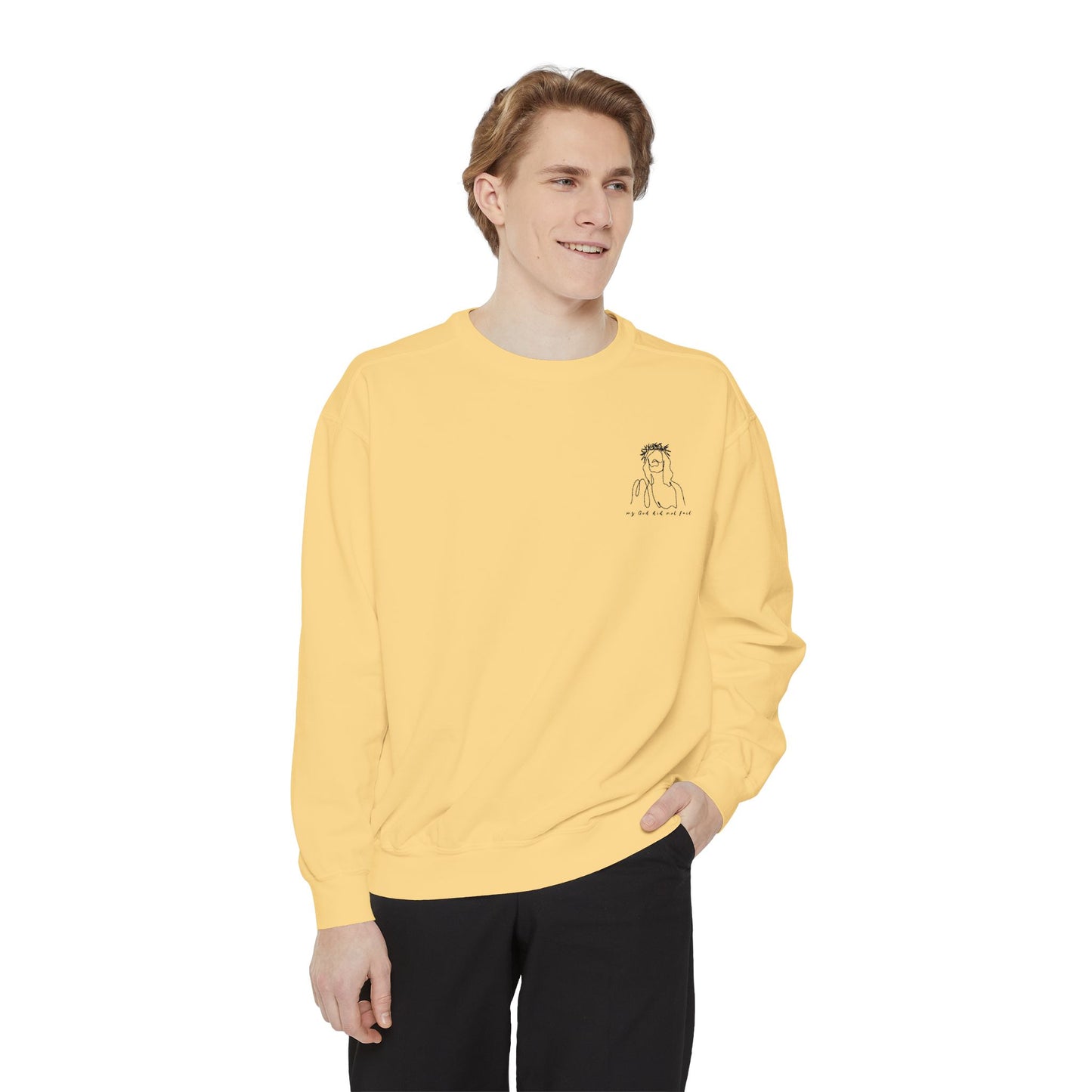 My God did not fail embroidered Sweatshirt// unisex