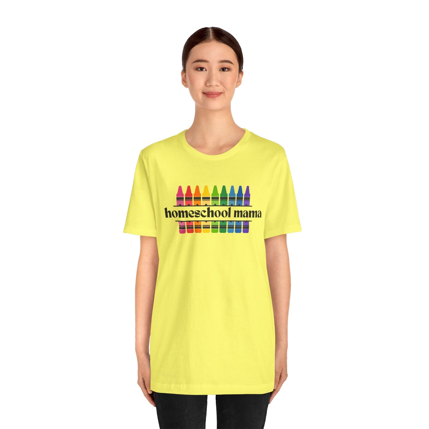 Homeschooling Mama Crayon Tee