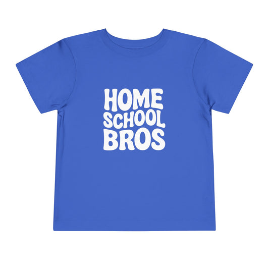 Home School Bros Toddler T-Shirt, Fun Kids Tee, Home School Kids Outfit, Playful Short Sleeve Shirt, Gift for Young Learners