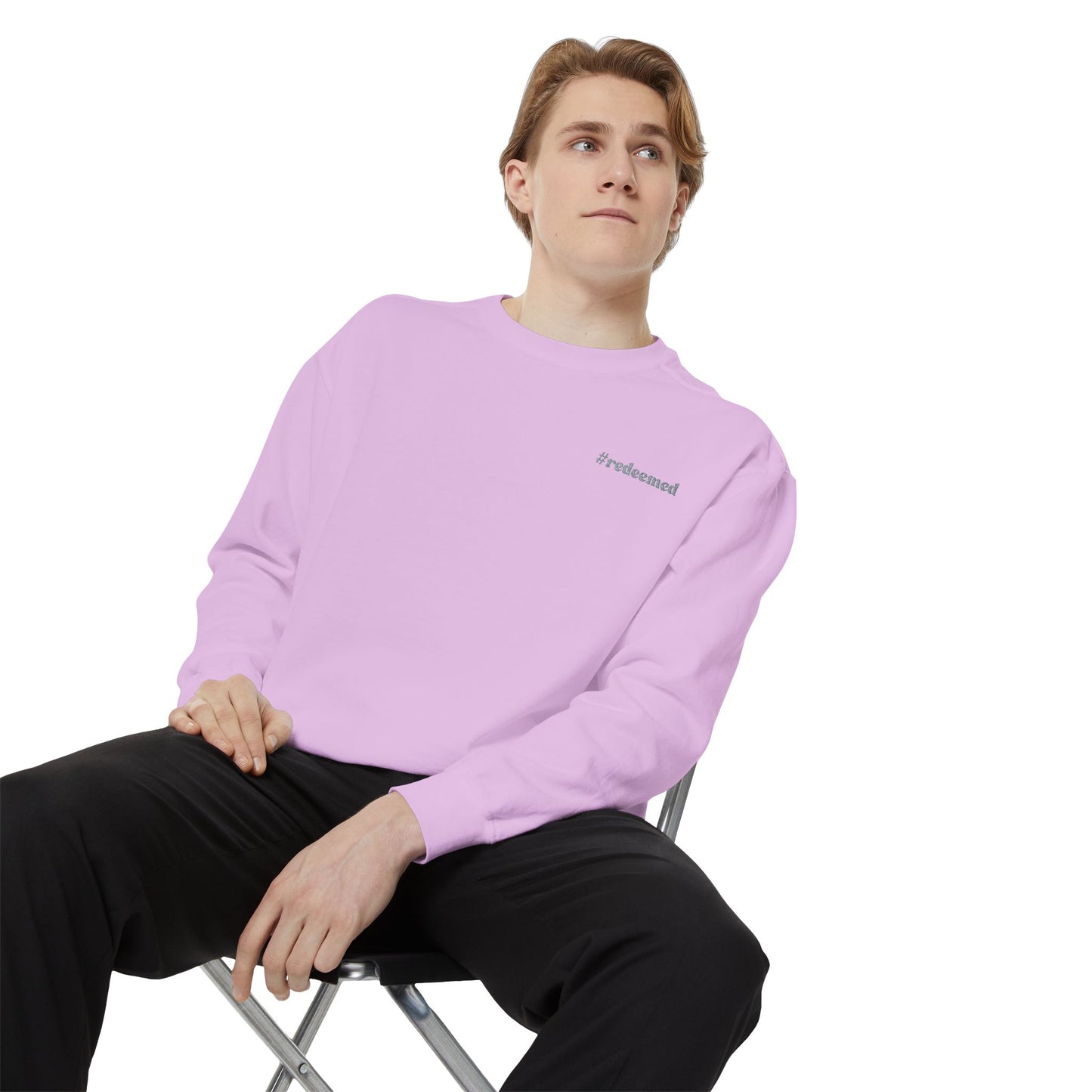 #redeemed Embroidered Sweatshirt// unisex