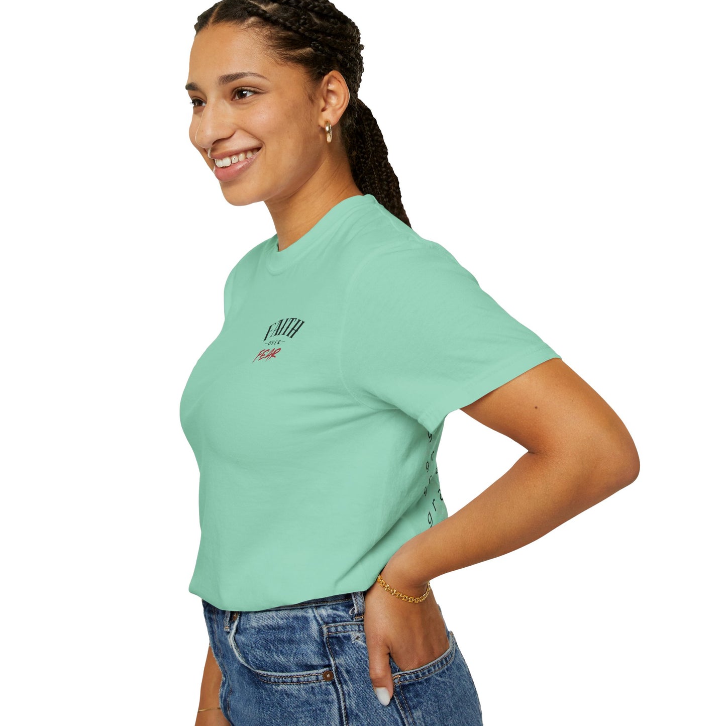 Faith Over Fear Comfort T-shirt - Unisex Garment-Dyed