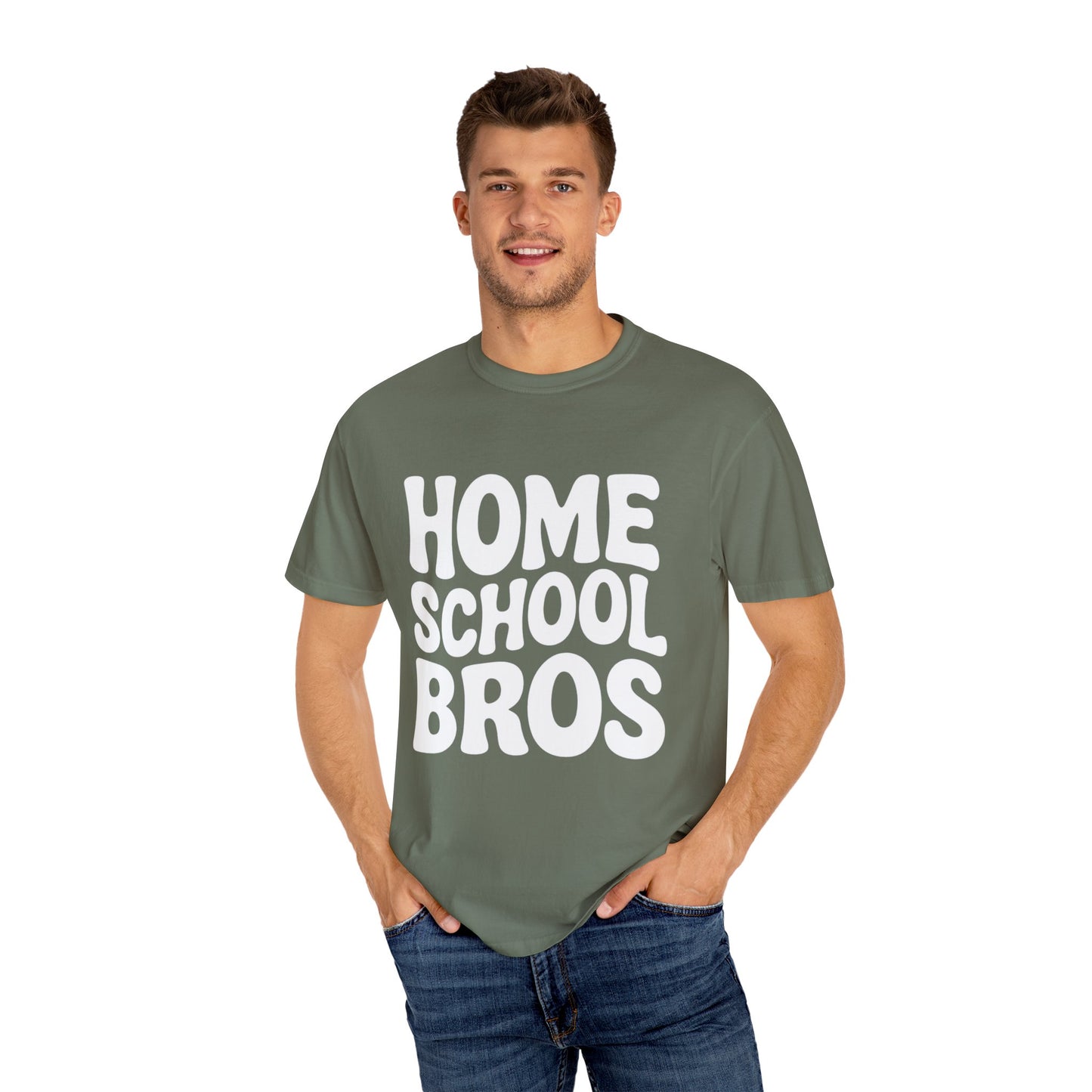 Home School Bros T-Shirt, Funny Family Tee, Gift for Home Schooling Kids, Unisex Casual Shirt, Back to School Apparel