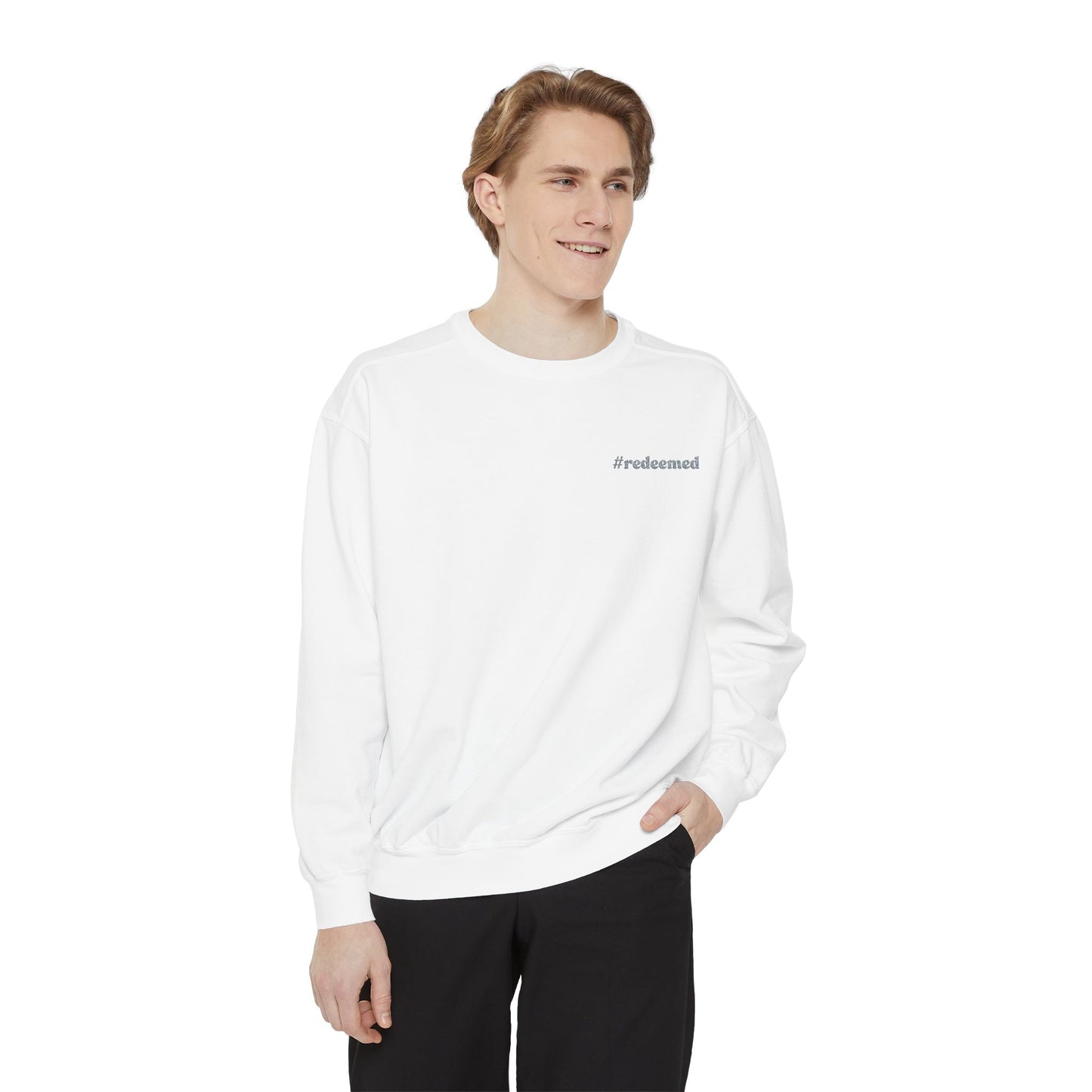 #redeemed Embroidered Sweatshirt// unisex