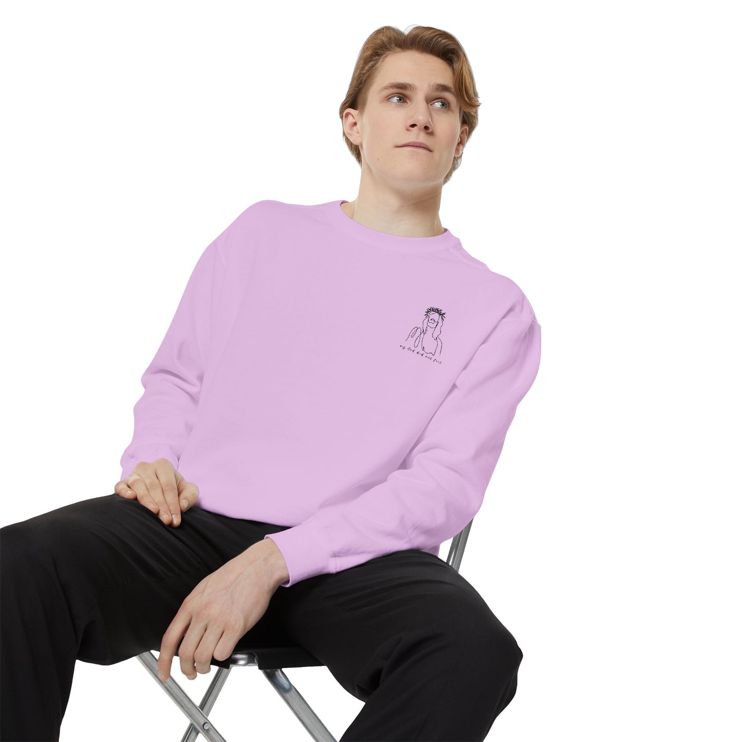My God did not fail embroidered Sweatshirt// unisex