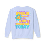 Smiley Face Wake Up List Sweatshirt // unisex
