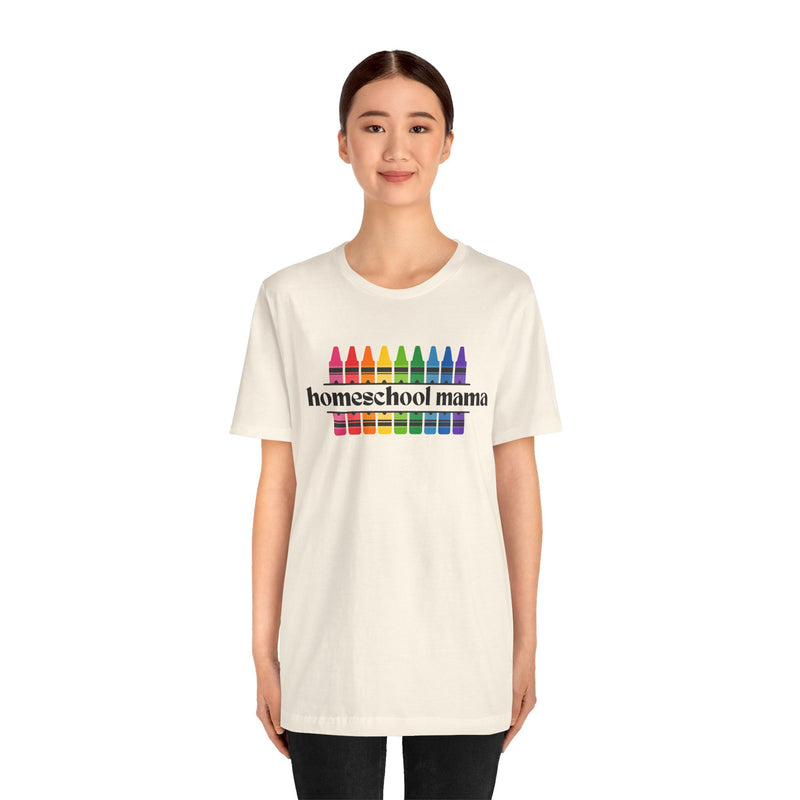 Homeschooling Mama Crayon Tee
