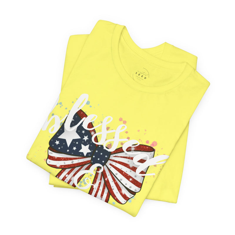 Blessed and Free Christian T-Shirt – Super Soft Sensory-Friendly Faith Tee