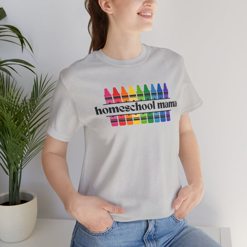 Homeschooling Mama Crayon Tee