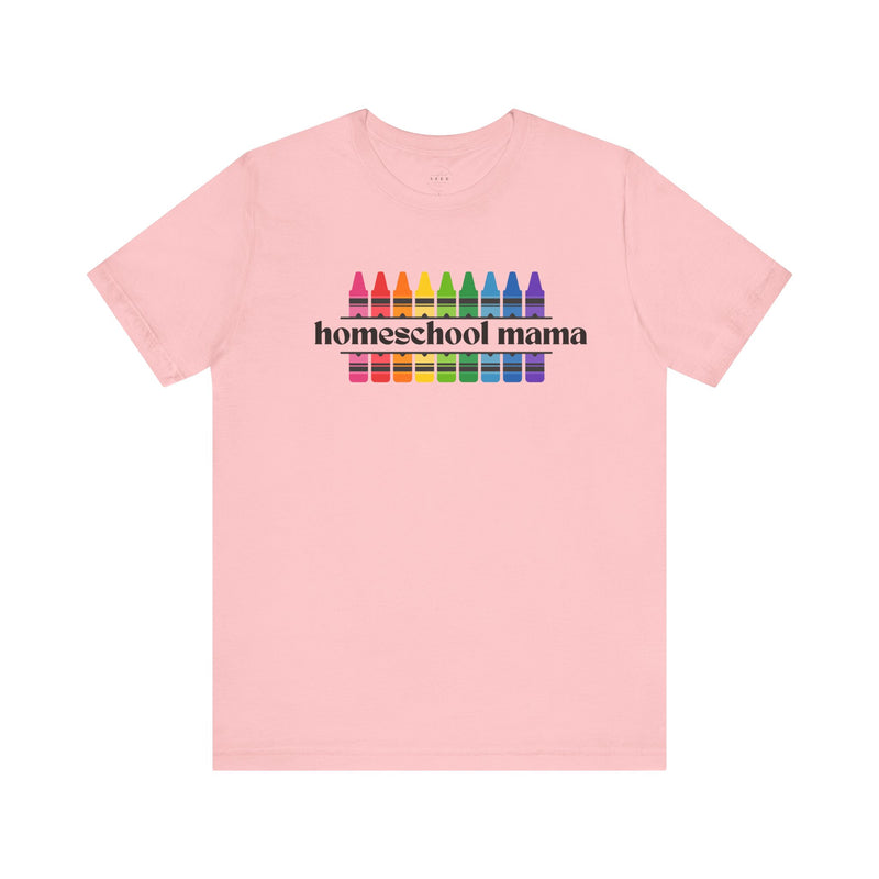 Homeschooling Mama Crayon Tee