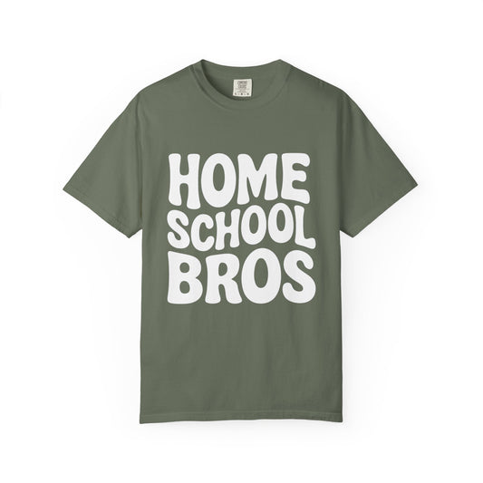 Home School Bros T-Shirt, Funny Family Tee, Gift for Home Schooling Kids, Unisex Casual Shirt, Back to School Apparel