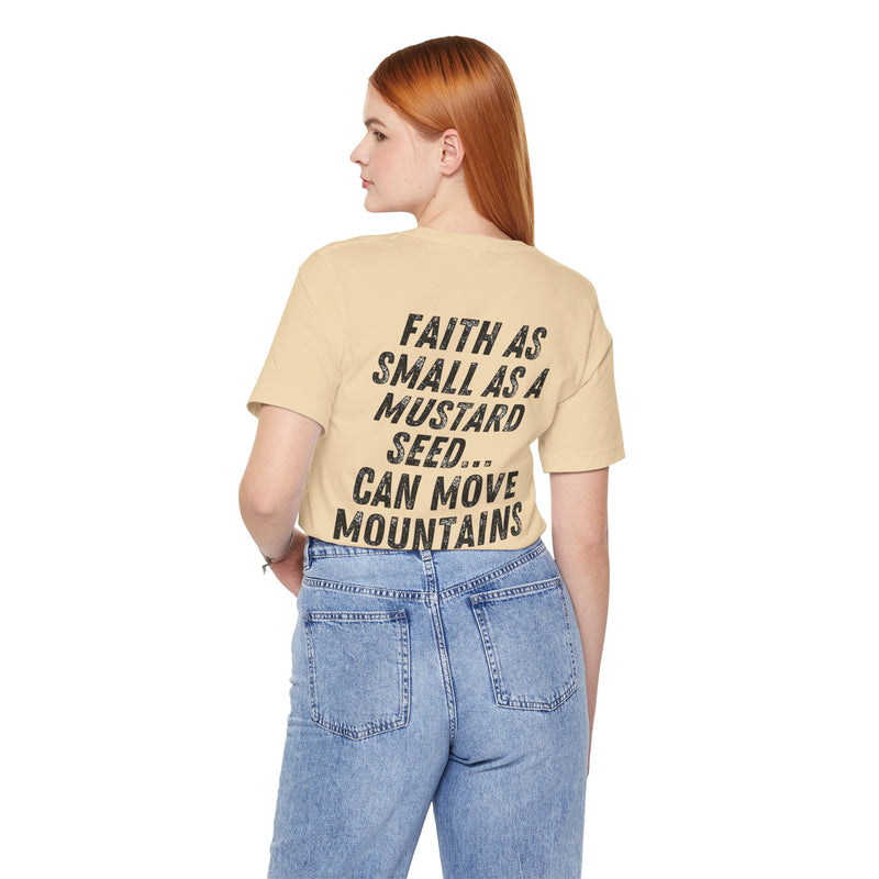 Mustard Seed Moves Mountains Christian T-Shirt – Super Soft Faith-Inspired Unisex Tee