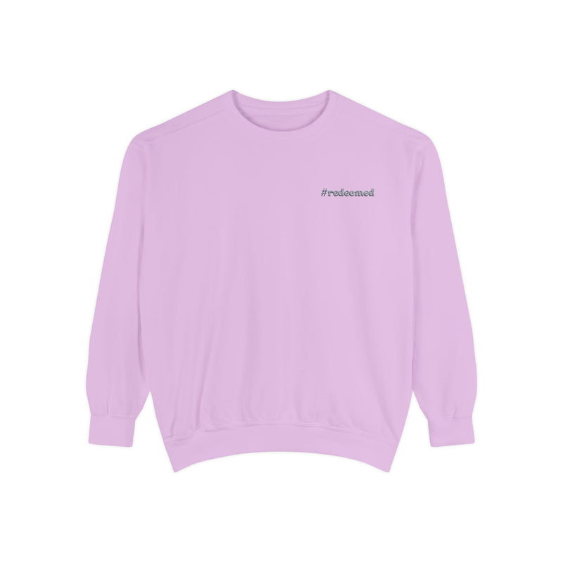 #redeemed Embroidered Sweatshirt// unisex