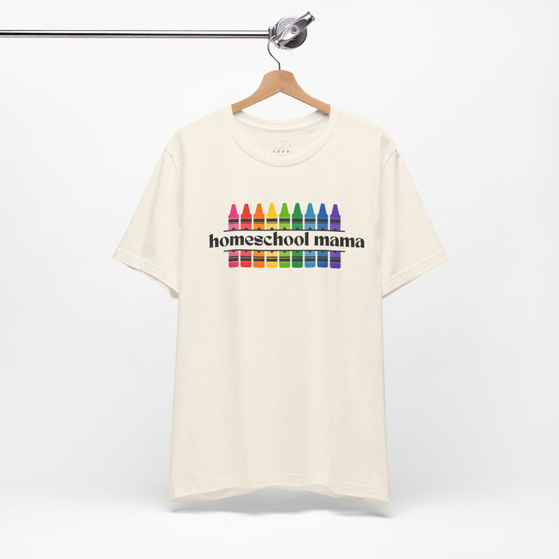 Homeschooling Mama Crayon Tee