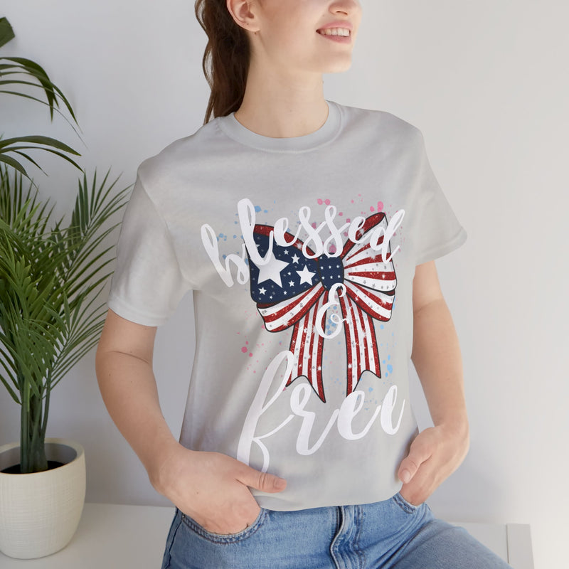 Blessed and Free Christian T-Shirt – Super Soft Sensory-Friendly Faith Tee
