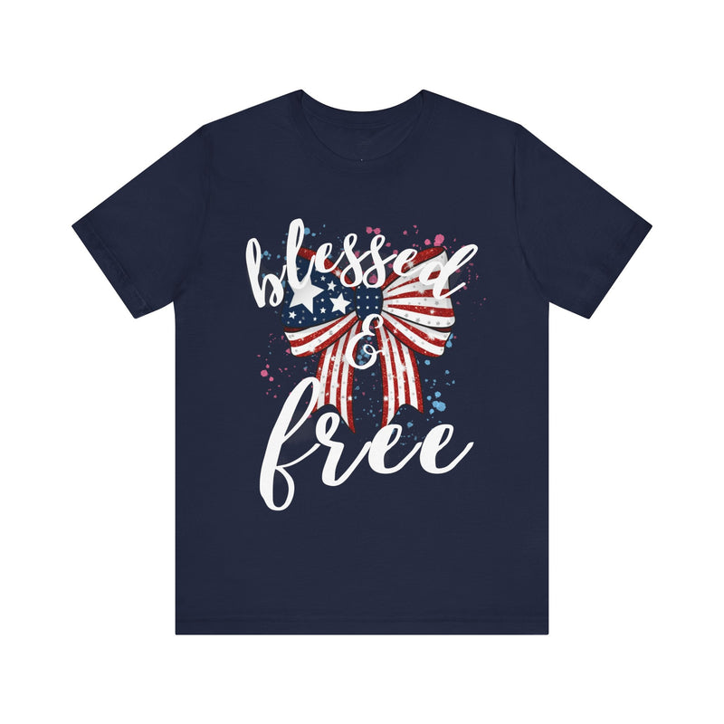 Blessed and Free Christian T-Shirt – Super Soft Sensory-Friendly Faith Tee