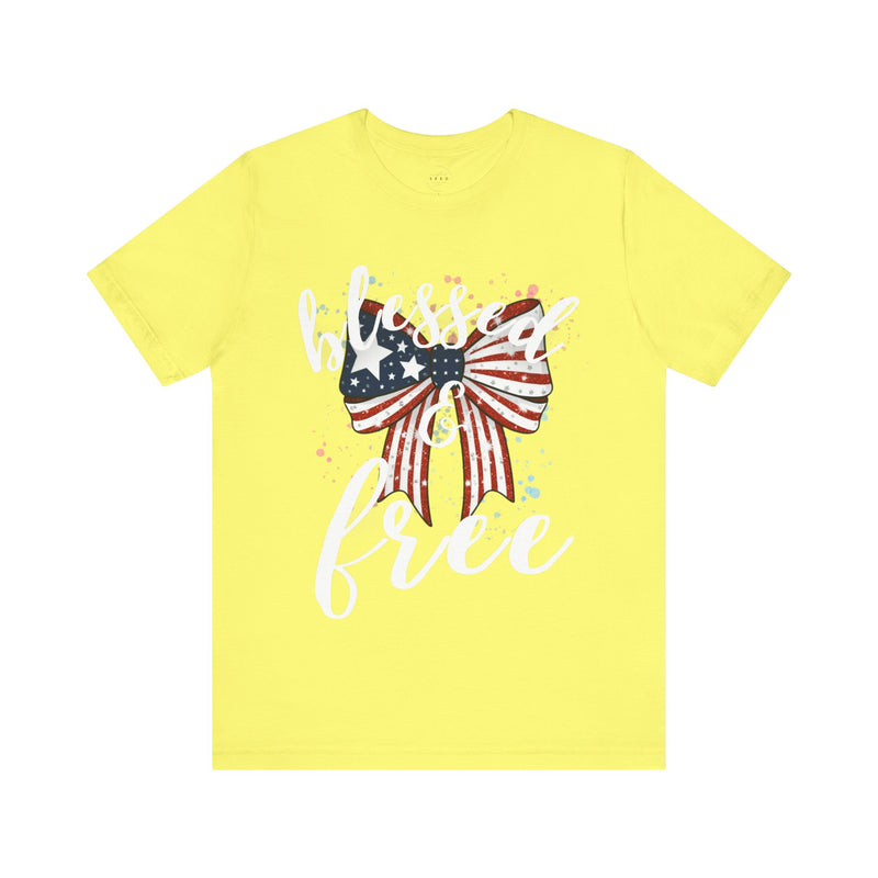 Blessed and Free Christian T-Shirt – Super Soft Sensory-Friendly Faith Tee
