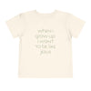 toddler’s When I Grow Up // unisex