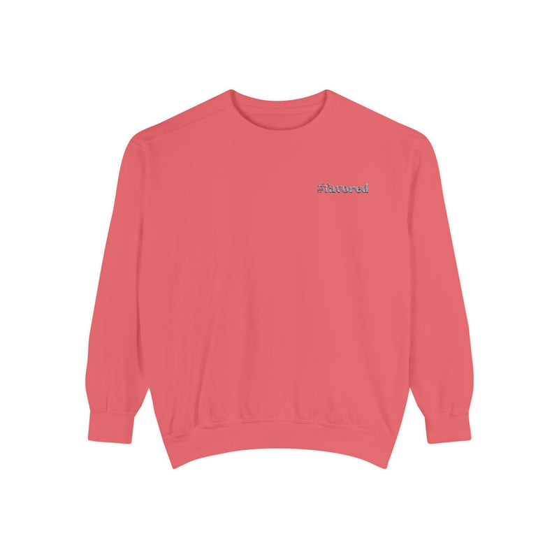 #Favored Embroidered Christian Sweater – Faith-Inspired Unisex Pullover