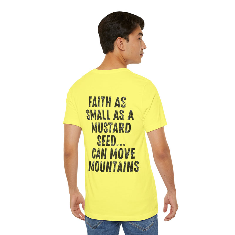 Mustard Seed Moves Mountains Christian T-Shirt – Super Soft Faith-Inspired Unisex Tee