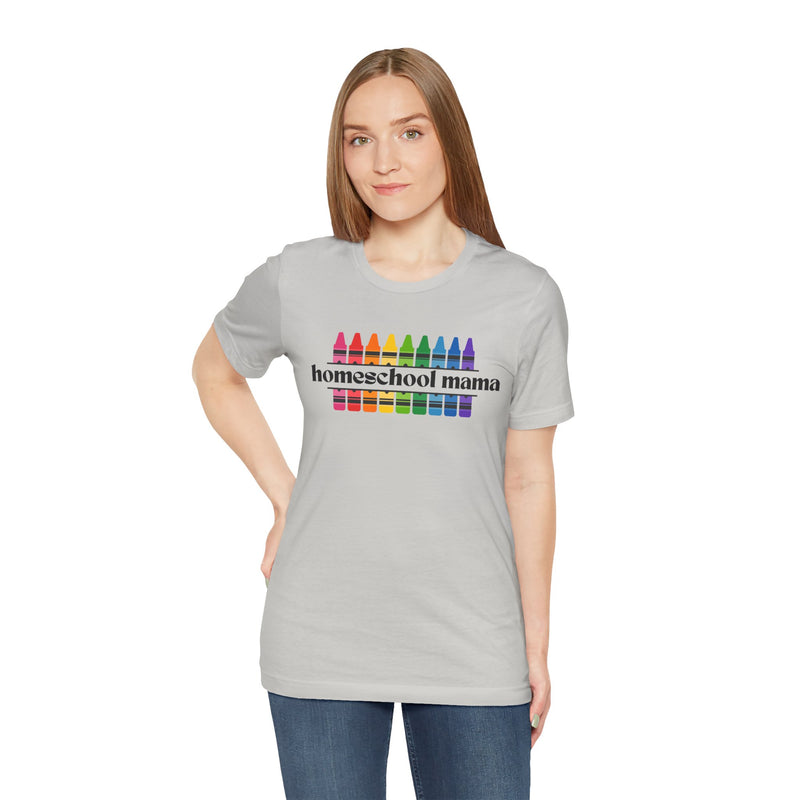 Homeschooling Mama Crayon Tee
