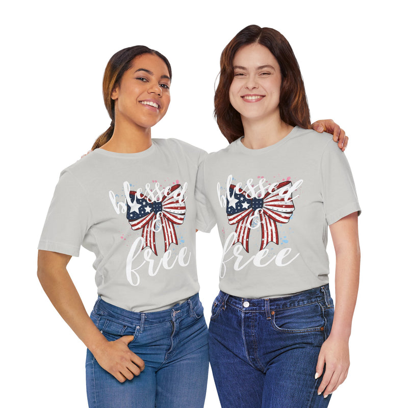 Blessed and Free Christian T-Shirt – Super Soft Sensory-Friendly Faith Tee