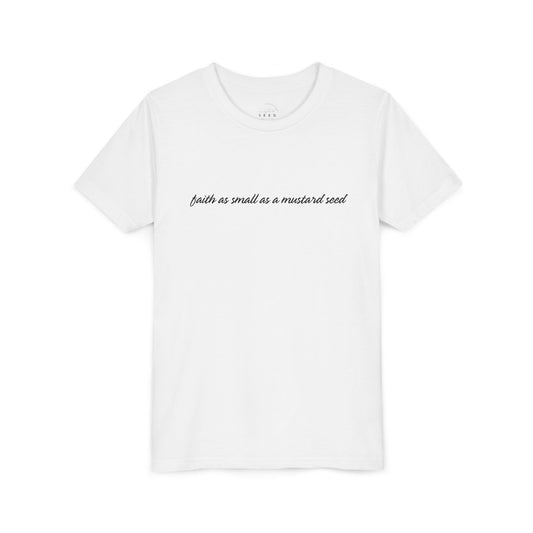 kid's faith as small as a mustard seed word // unisex