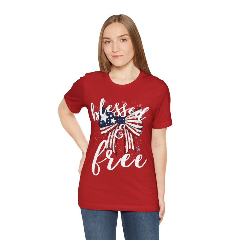 Blessed and Free Christian T-Shirt – Super Soft Sensory-Friendly Faith Tee