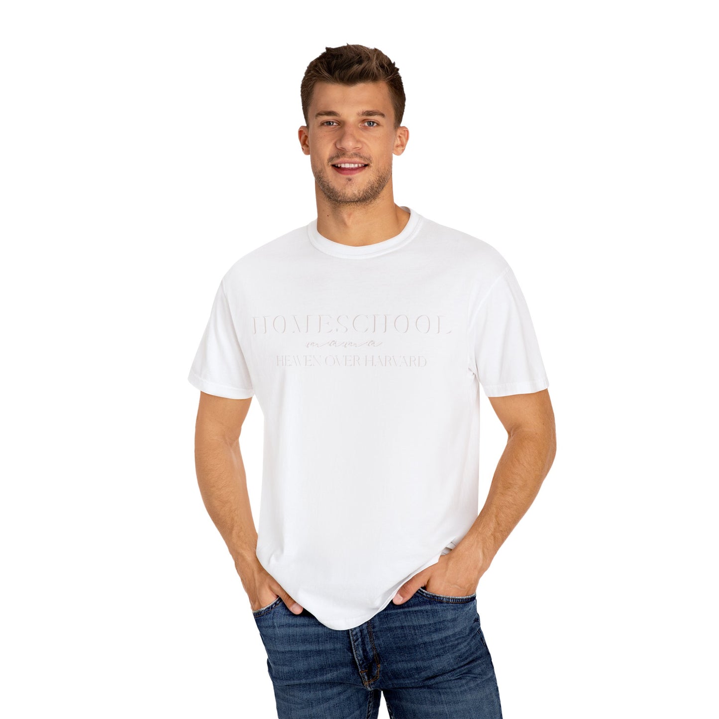 Homeschool Life T-Shirt, Unisex Garment-Dyed Tee, Relaxed Fit, Gift for Homeschool Families, Casual Wear, Educational Humor Shirt