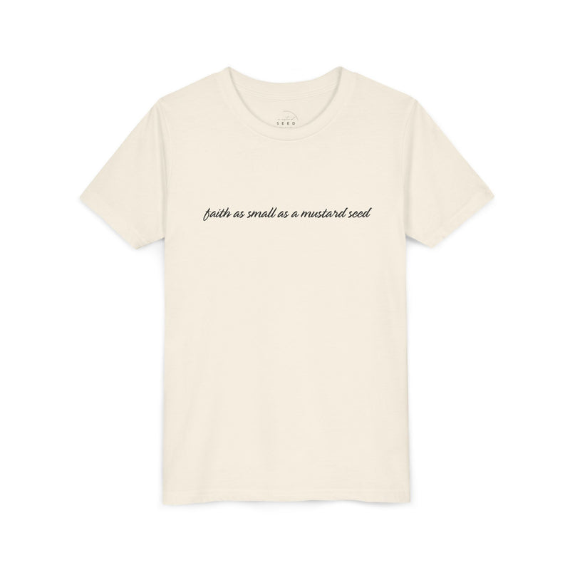 kid's faith as small as a mustard seed word // unisex