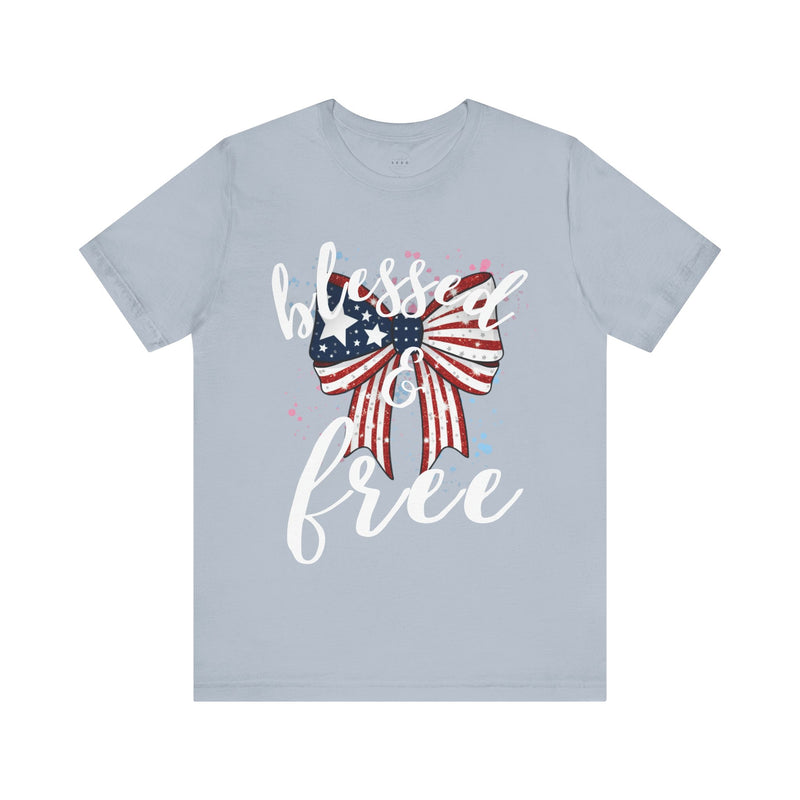 Blessed and Free Christian T-Shirt – Super Soft Sensory-Friendly Faith Tee