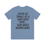 Mustard Seed Moves Mountains Christian T-Shirt – Super Soft Faith-Inspired Unisex Tee