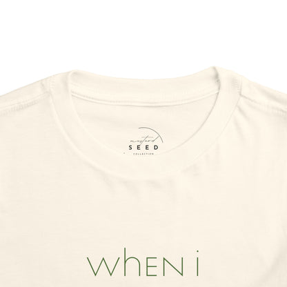 toddler’s When I Grow Up // unisex