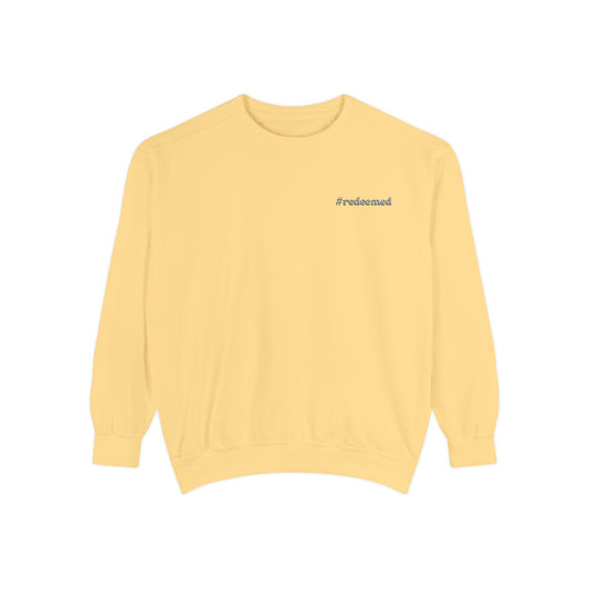 #redeemed Embroidered Sweatshirt// unisex