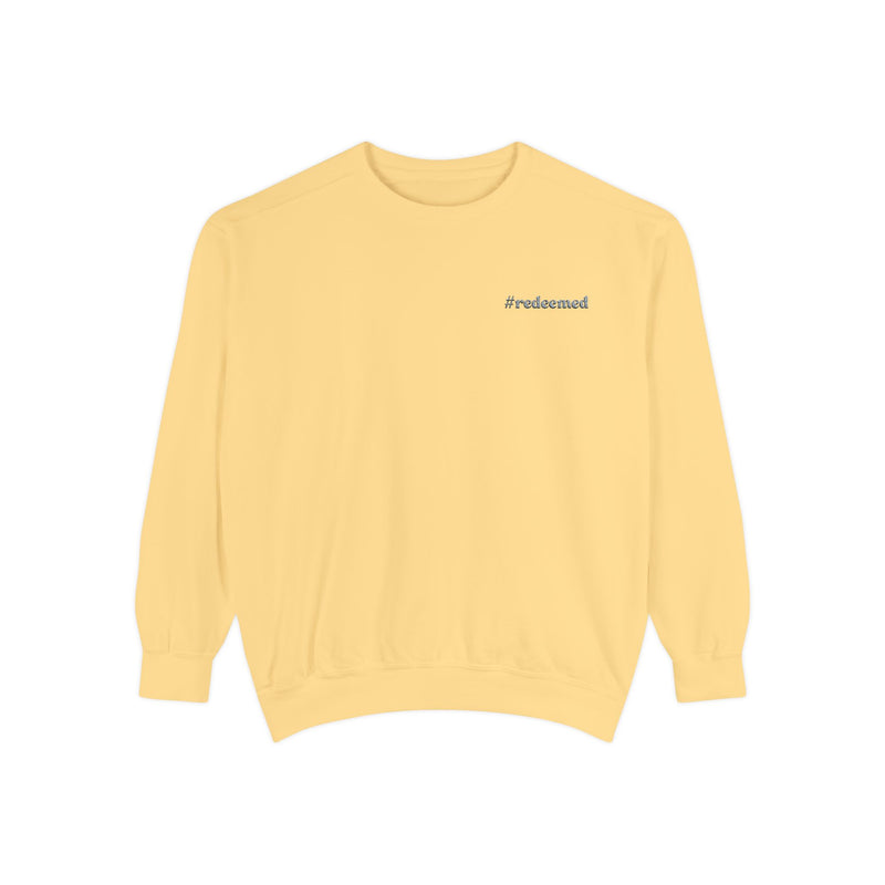 #redeemed Embroidered Sweatshirt// unisex