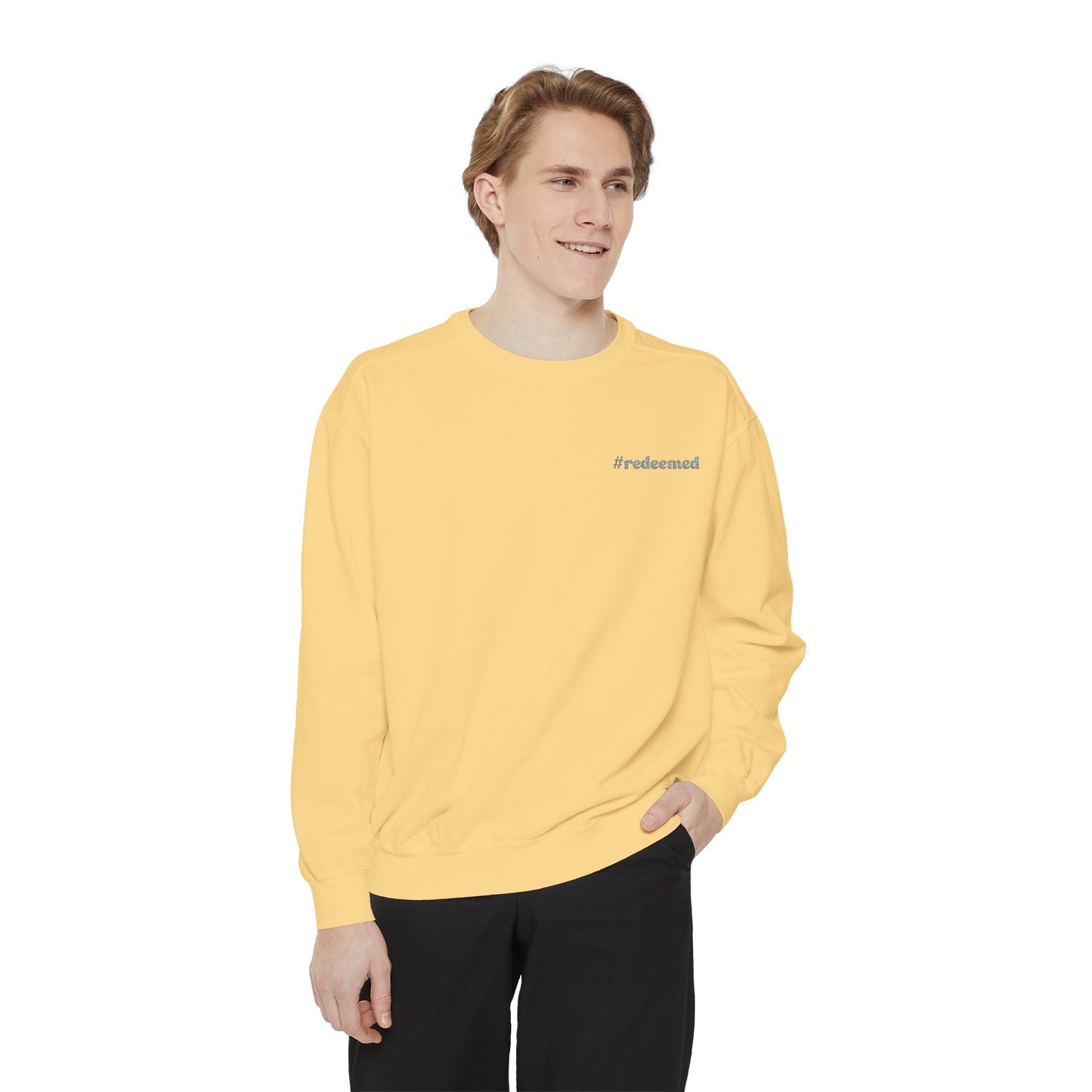 #redeemed Embroidered Sweatshirt// unisex