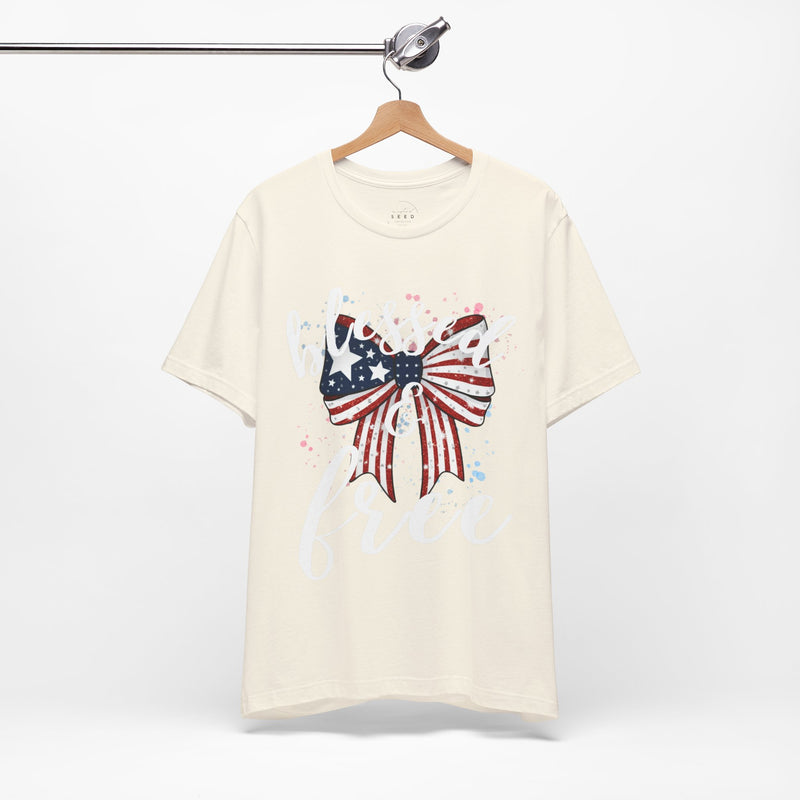 Blessed and Free Christian T-Shirt – Super Soft Sensory-Friendly Faith Tee