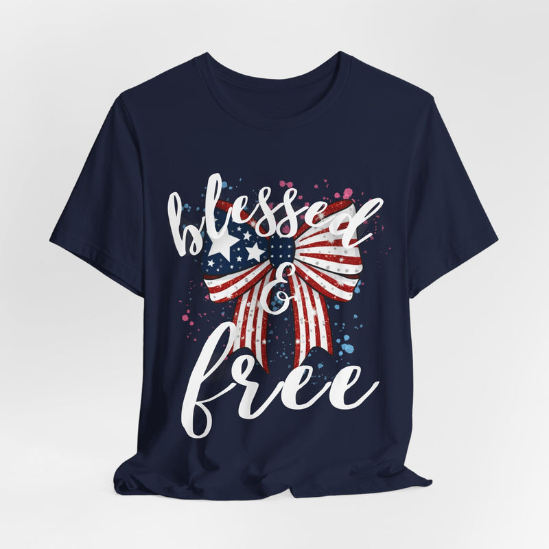 Blessed and Free Christian T-Shirt – Super Soft Sensory-Friendly Faith Tee