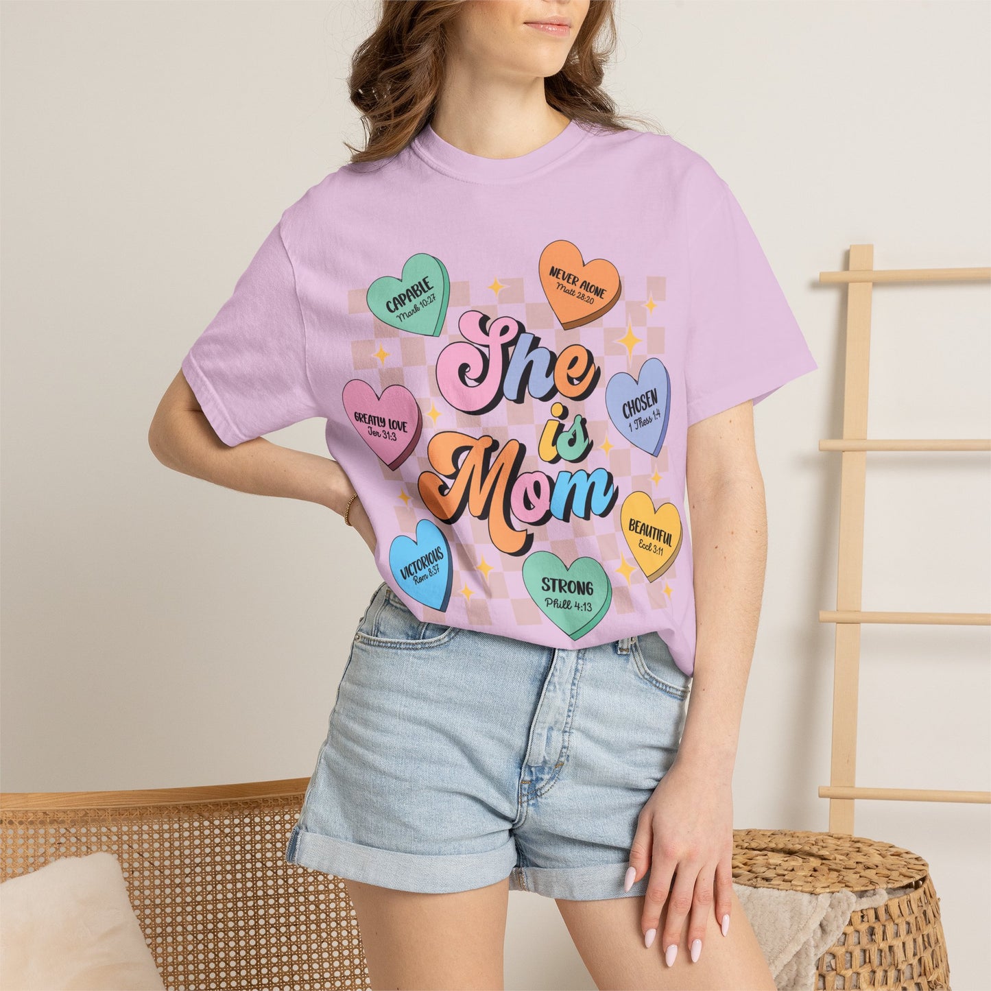 She is Mom Graphic T-Shirt