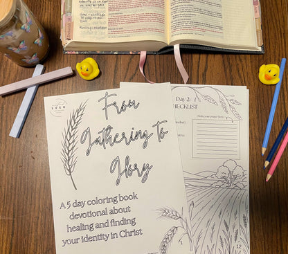 From Gathering to Glory: A Devotional Coloring Book