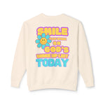 Smiley Face Wake Up List Sweatshirt // unisex