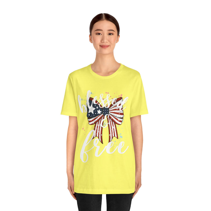 Blessed and Free Christian T-Shirt – Super Soft Sensory-Friendly Faith Tee