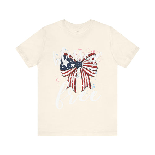 Blessed and Free Christian T-Shirt – Super Soft Sensory-Friendly Faith Tee