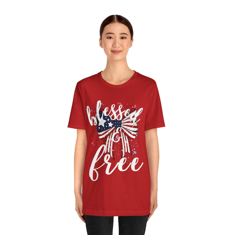 Blessed and Free Christian T-Shirt – Super Soft Sensory-Friendly Faith Tee