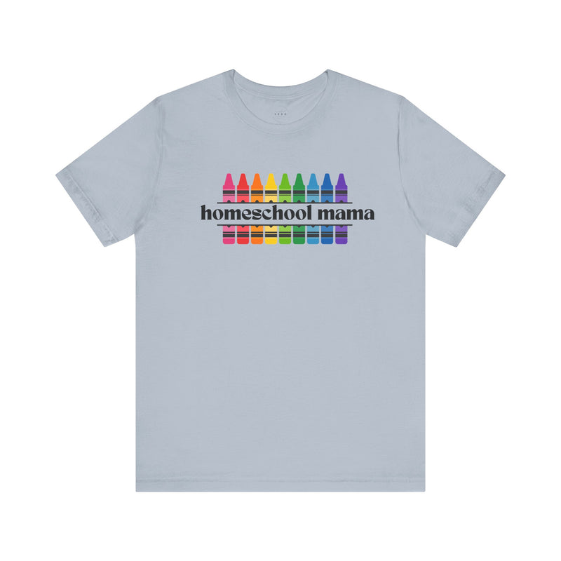 Homeschooling Mama Crayon Tee