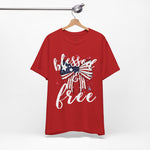 Blessed and Free Christian T-Shirt – Super Soft Sensory-Friendly Faith Tee