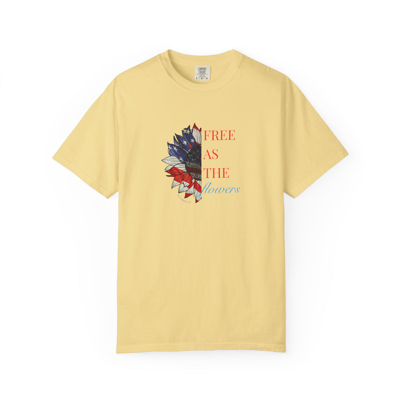 Flower Independence Day Christian T-Shirt – Patriotic Faith