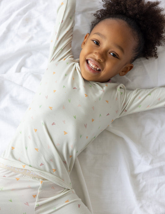 Heart Bamboo Kids Pajama Set